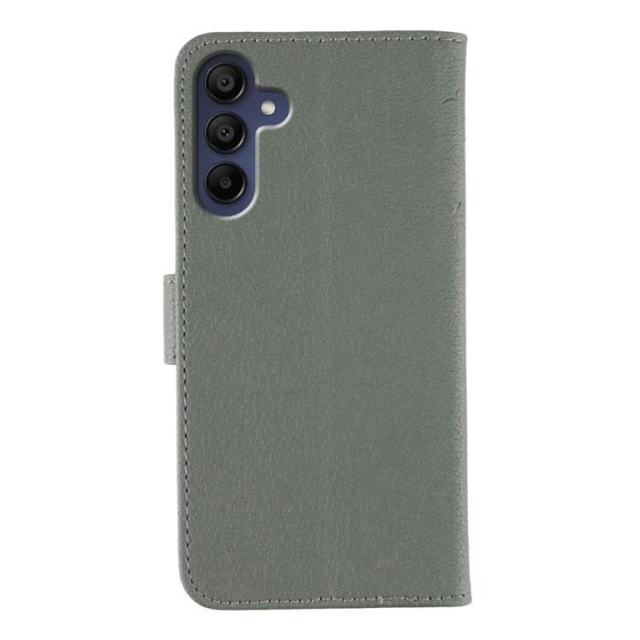 OEM - Samsung Galaxy S26 Fodral Konstläder Med Fjädertryck - Grå