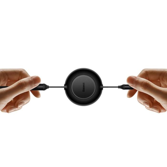 BASEUS - Baseus 3in1 Retractable USB/MicroUSB/Lightning/Typ-C 66W 1.1m