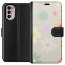 Gustaf - Pl&aring;nboksfodral till Motorola Moto G41 med fejdande blommor