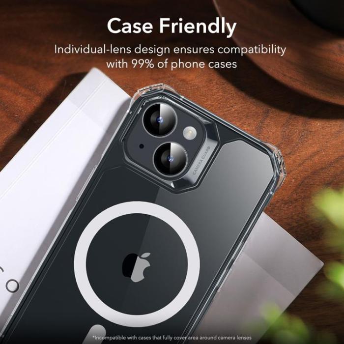 ESR - ESR iPhone 15 Plus/15 Kameralinsskydd i Härdat Glas