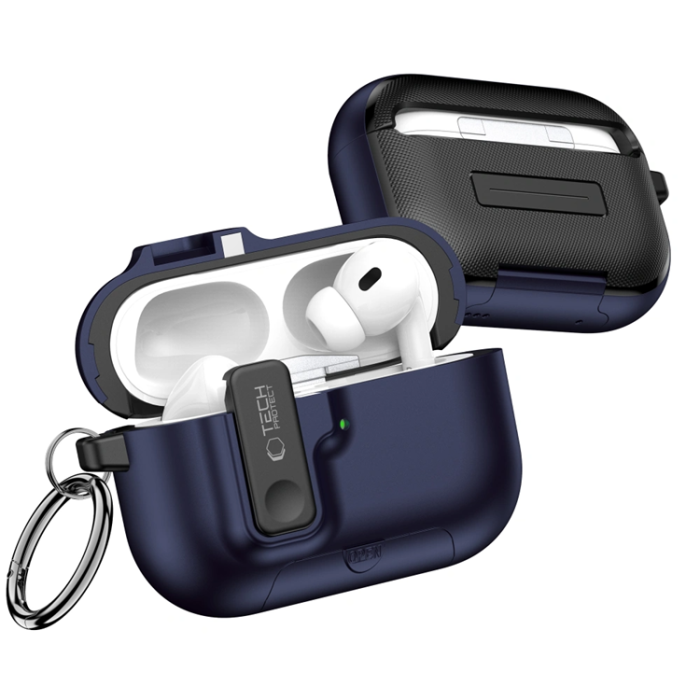 Tech-Protect - Tech-Protect Apple Airpods Pro 3 Skal Slim Hook - Marinblå