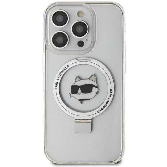 KARL LAGERFELD - KARL LAGERFELD iPhone 15 Pro Max Mobilskal MagSafe Ringställ Choupette