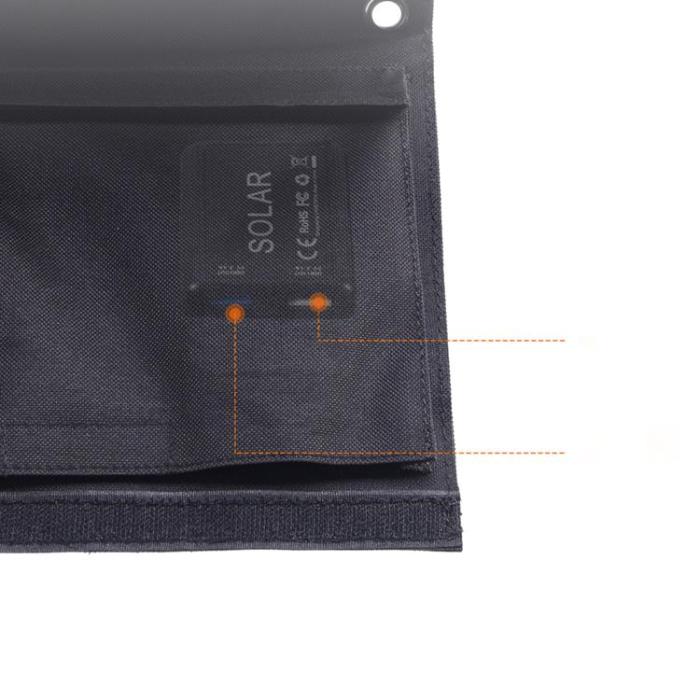 Choetech - Choetech Foldable Travel 2x USB Solladdare 22W - Svart