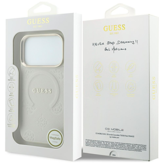 Guess - Guess Mobilskal För iPhone 18 Pro Max/17 Pro Max Magsafe Saffiano