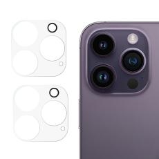 OEM - [2-PACK] iPhone 15 Pro Max/15 Pro Kameralinsskydd i Härdat glas - Clear