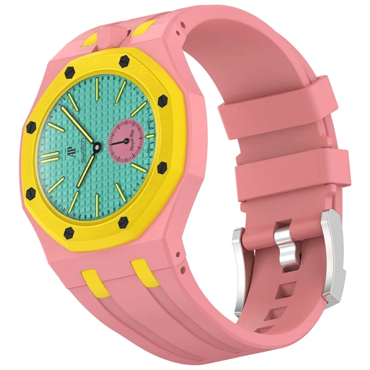 Swatch Royal Pop Silikonarmband - Rosa/Gul | 5123 | AlltMobil