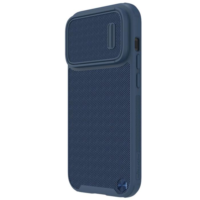Nillkin - Nillkin iPhone 14 Pro Skal Magsafe Textured S Magnetic - Blå