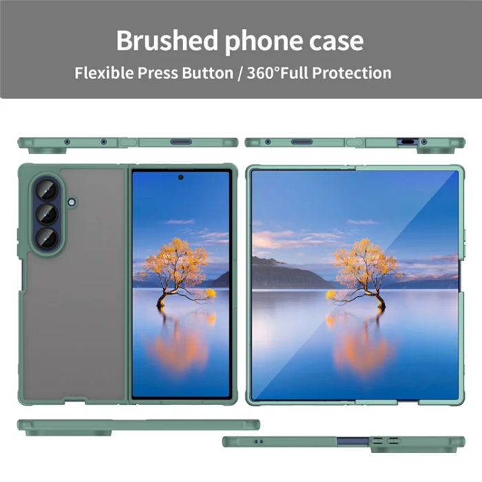 A-One Brand - Galaxy Z Fold 7 5G Mobilskal Frosted Translucent - Grön