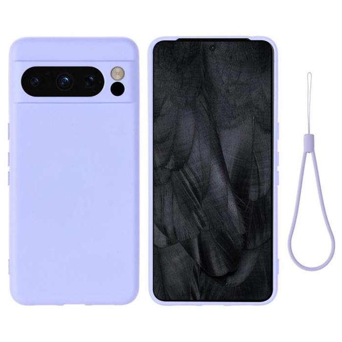 A-One Brand - Google Pixel 8 Pro Mobilskal Liquid Silikon - Lila