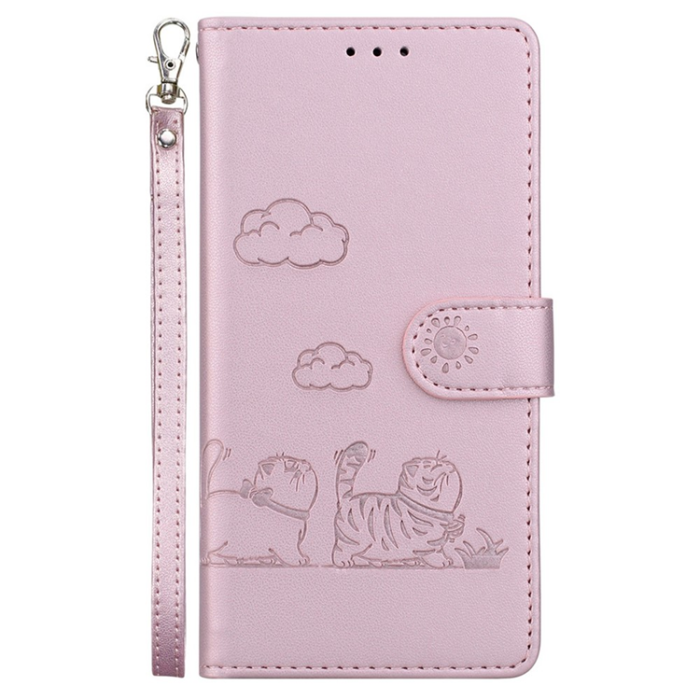 A-One Brand - Sony Xperia 10 VII Plånboksfodral RFID Kitten Pattern - Rosa