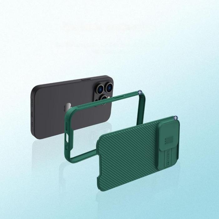 Nillkin - Nillkin iPhone 14 Pro Max Skal CamShield Pro (PC Och TPU) - Grön