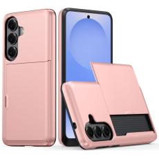 OEM - Mobilskal till Samsung Galaxy S26 Plus Plast Bakcover med Kortfack - Ros&eacute;guld