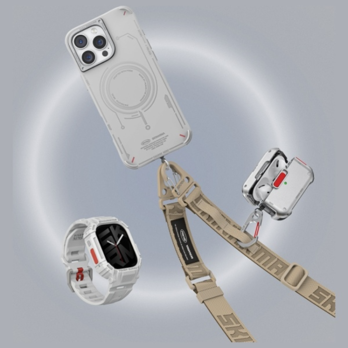 Skinarma - Skinarma Airpods Pro 2 Skal Mecha - Titanium