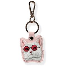 NIMMY - Nimmy AirTag Skal Glasses Cool Cat - Rosa