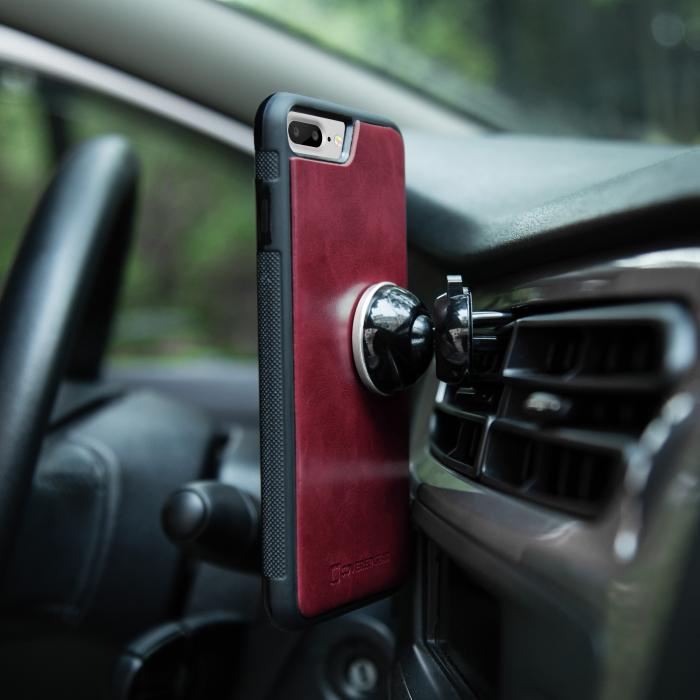 UTGATT1 - CoveredGear Plånboksfodral iPhone 7 Plus & iPhone 8 Plus - Burgundy
