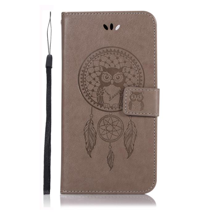 A-One Brand - Dream Catcher Plånboksfodral till Samsung Galaxy A40 - Grå