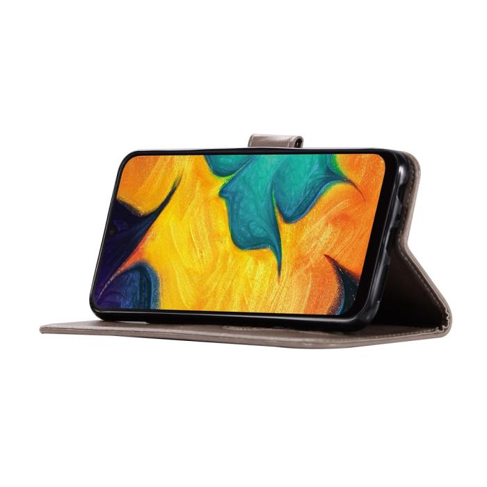 A-One Brand - Dream Catcher Plånboksfodral till Samsung Galaxy A40 - Grå