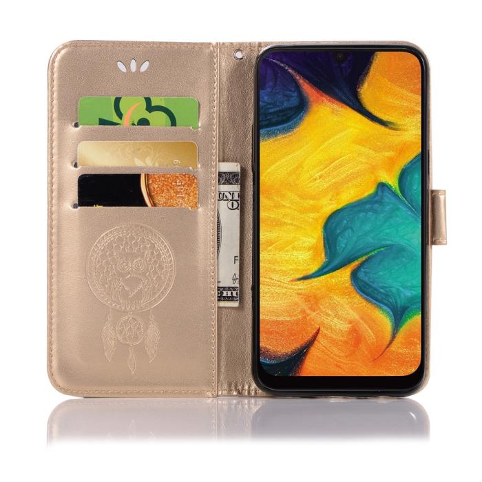 A-One Brand - Dream Catcher Plånboksfodral till Samsung Galaxy A40 - Guld