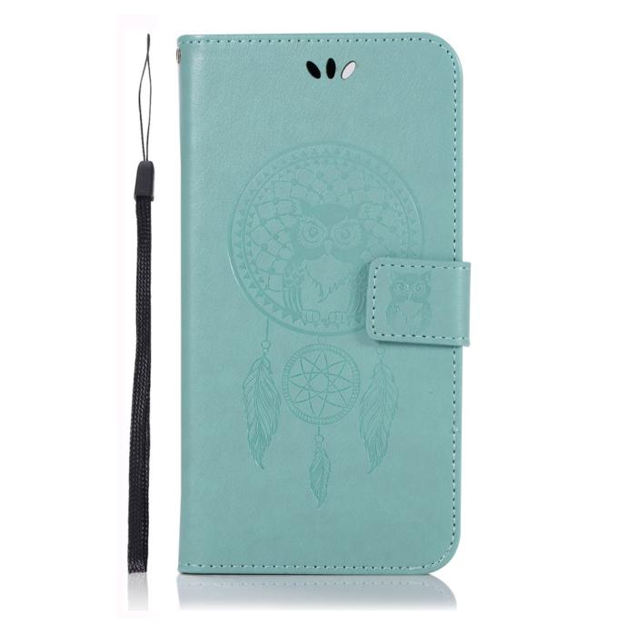 A-One Brand - Dream Catcher Plånboksfodral till Samsung Galaxy A40 - Turkos