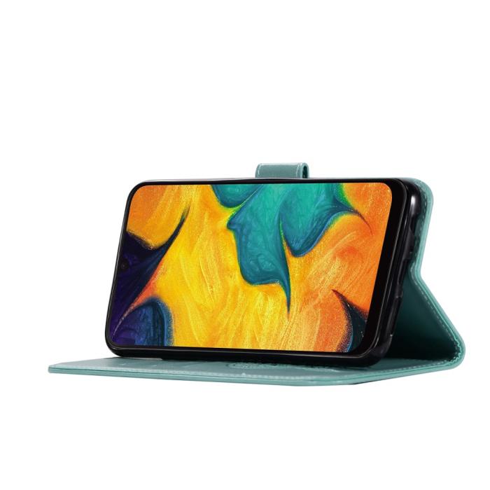 A-One Brand - Dream Catcher Plånboksfodral till Samsung Galaxy A40 - Turkos