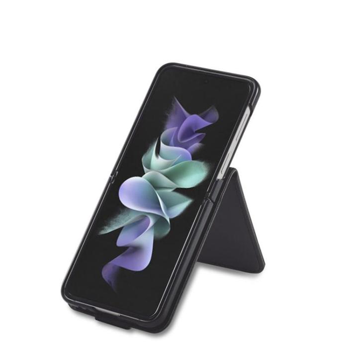UTGATT1 - Galaxy Z Flip 4 Plånboksfodral - Svart