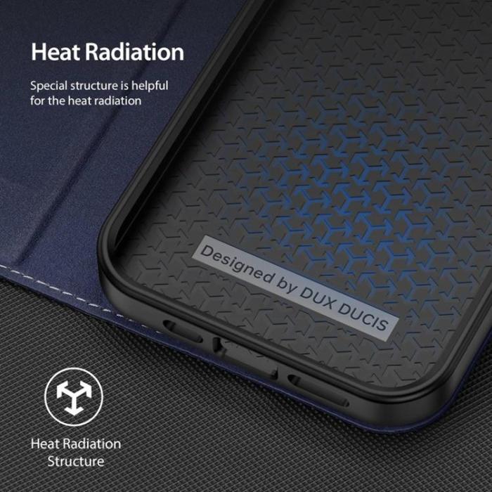 Dux Ducis - Dux Ducis iPhone 14 Pro Max Plånboksfodral Skin X2 - Blå