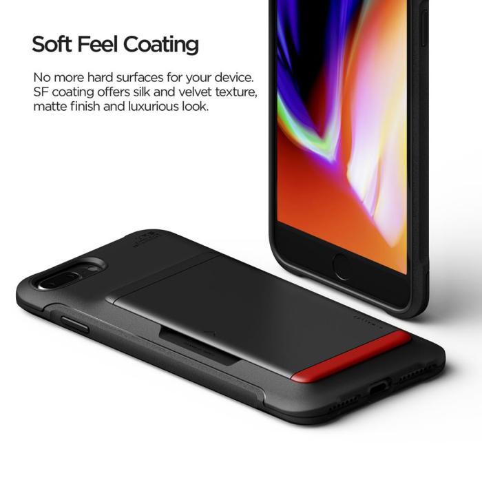 UTGATT4 - VRS DESIGN | Damda Glide Shield Skal iPhone 7/8/SE 2020 - Svart