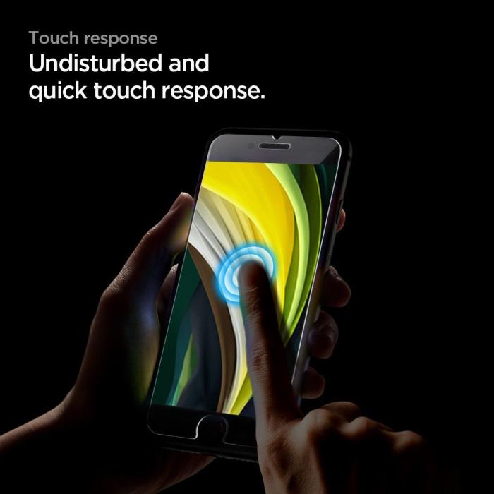 Spigen - Spigen 2-Pack Fc Härdat Glas Skärmskydd iPhone 7/8/SE (2020/2022) - Svart