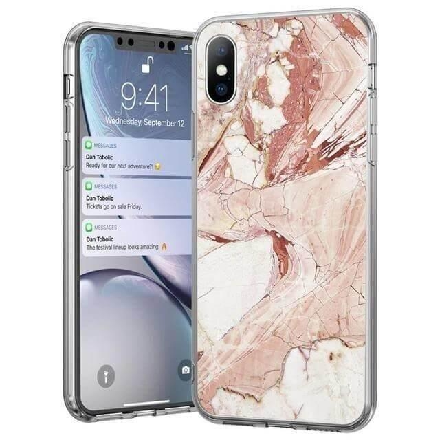 Wozinsky Marble iPhone 12 Pro Max Skal Rosa | 2353 | AlltMobil