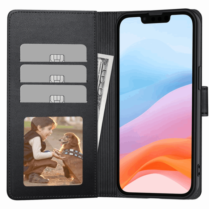 Tech-Protect - Tech-Protect iPhone 16e Plånboksfodral - Svart