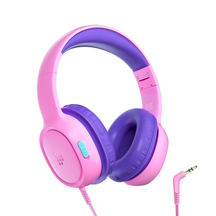 Tronsmart - Tronsmart Over-Ear Hörlurar Trådbundna till Barn Safe KH01 - Rosa