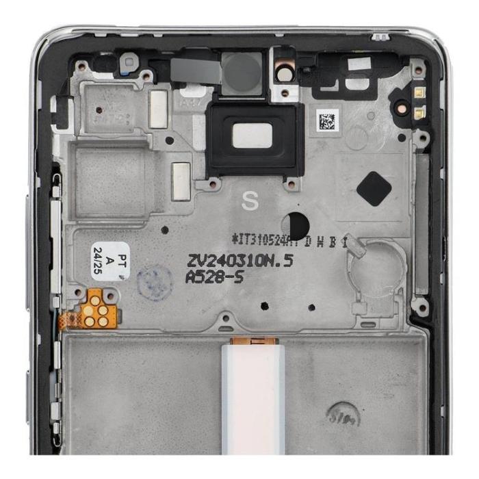SpareParts - Galaxy A52S 5G Skärm med LCD-display Service Pack Vit