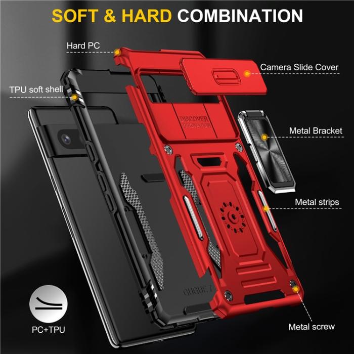 A-One Brand - Google Pixel 7A Mobilskal Shockproof Armor - Röd