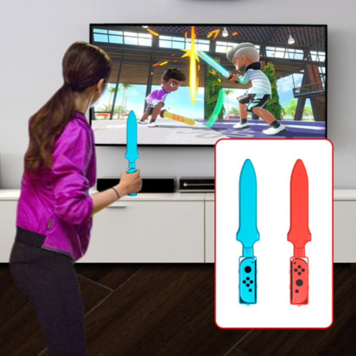 A-One Brand - 10-i-1 Sport- & Familjepaket för Nintendo Switch – Röd/Blå