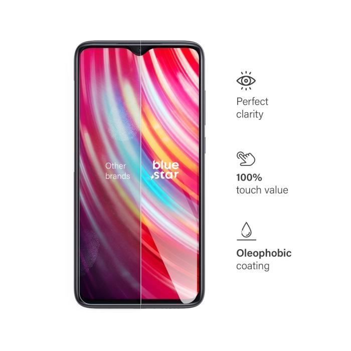 Blue Star - Blue Star Härdat Glas Skärmskydd till Xiaomi Redmi Note 8 Pro