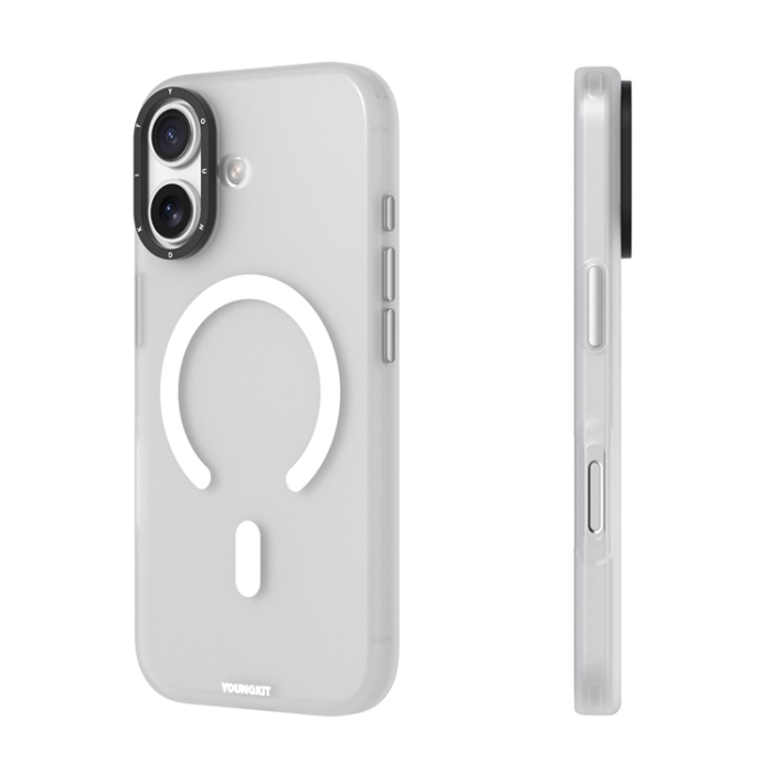 YOUNGKIT - YOUNGKIT iPhone 17 Mobilskal MagSafe PET TPU - Vit
