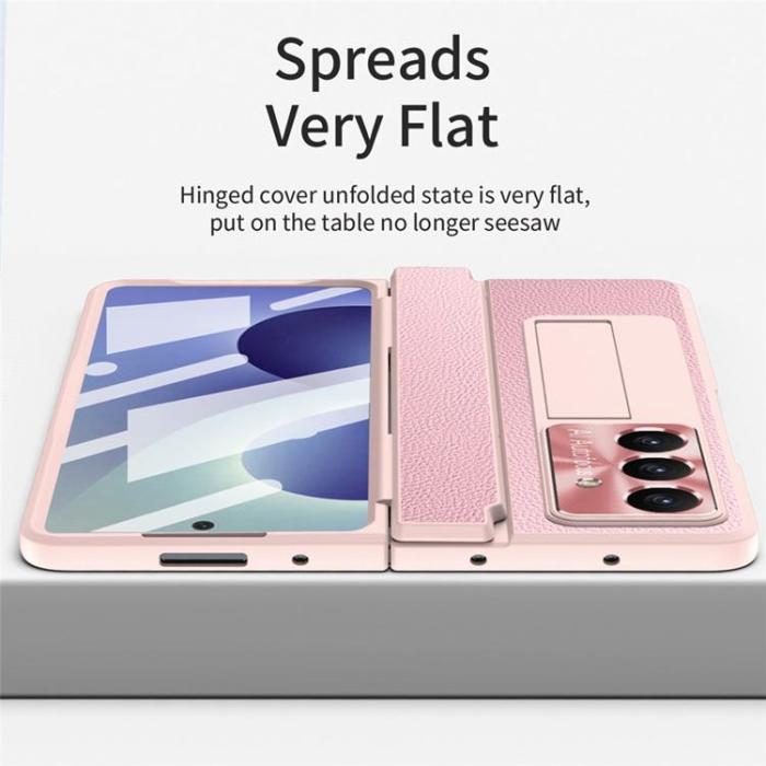 A-One Brand - Mobilskal För Galaxy Z Fold 8 med Skärmskydd - Rosa