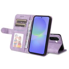 OEM - Samsung Galaxy A37 Pl&aring;nboksfodral Konstl&auml;der - Lila