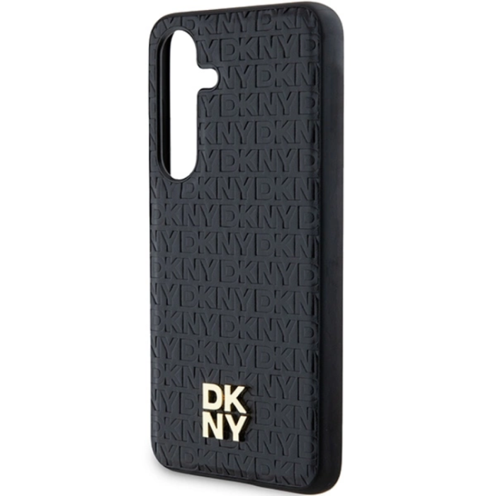 DKNY - DKNY Galaxy S24 Mobilskal Magsafe Läder Pattern Metal Logo