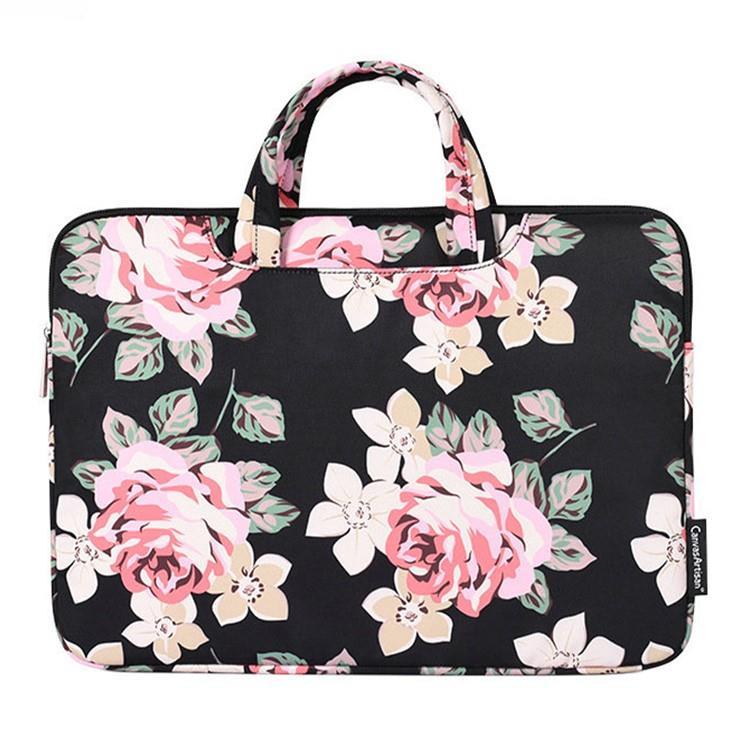 CANVASARTISAN Datorfodral 15"" Floral - Svart