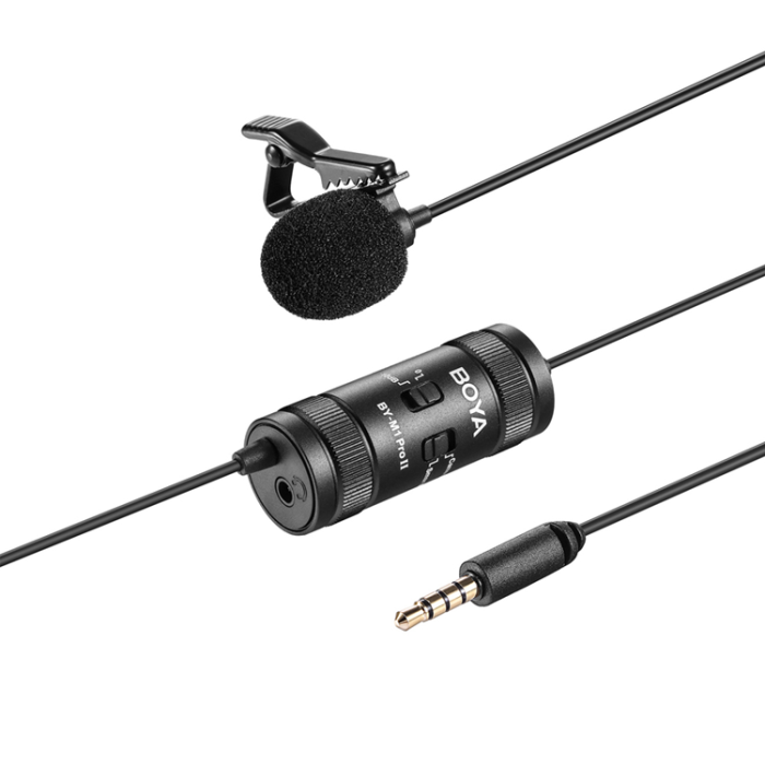 BOYA - BOYA Trådbunden Lavaliermikrofon BY-M1 Pro II - Svart