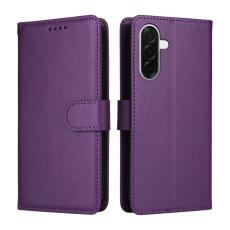 OEM - Samsung Galaxy A37 Pl&aring;nboksfodral Konstl&auml;der RFID Skydd - Lila