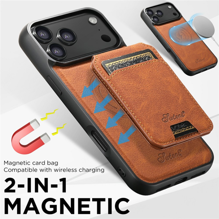 SUTENI - SUTENI iPhone 17 Pro Max Mobilskal MagSafe H16 - Khaki