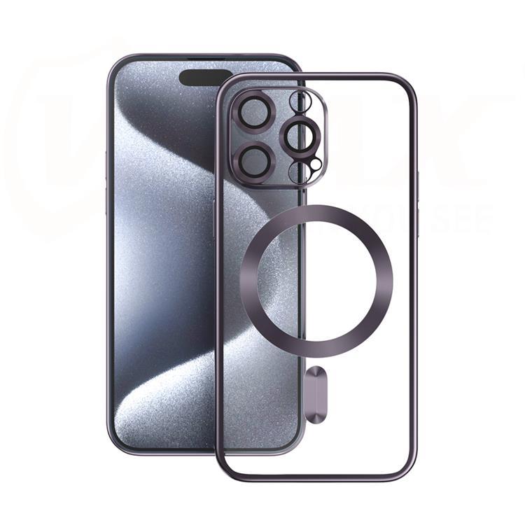 Vmax Mobilskal till iPhone 16 Pro MagSafe Electroplating TPU - Lila