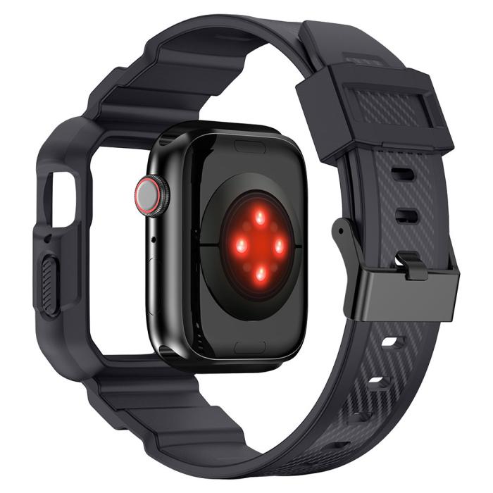 KINGXBAR - Kingxbar Apple Watch 4/5/6/7/8/SE (38/40/41mm) Armband CYF106 - Grå