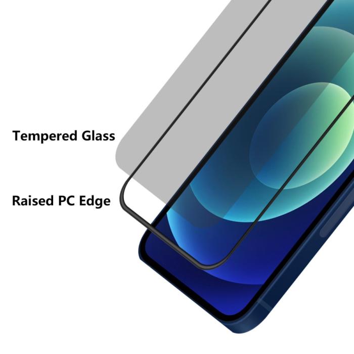 OEM - [2-PACK] Privacy Härdat Glas Skärmskydd iPhone 13 Pro Max - Svart