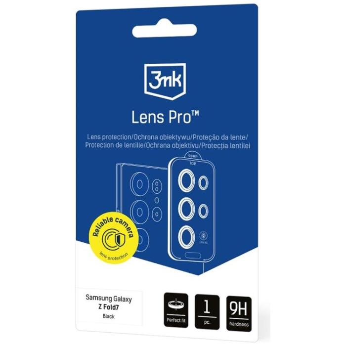 3MK - 3MK Galaxy Z Fold 7 Kameralinsskydd Härdat Glas Lens Pro - Svart