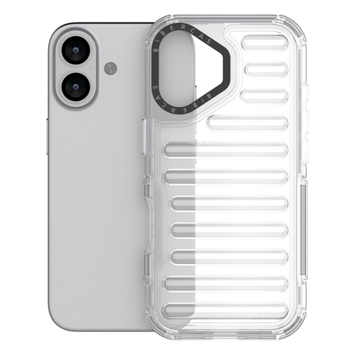 A-One Brand - iPhone 17 Mobilskal Stripe Design Detachable - Transparent