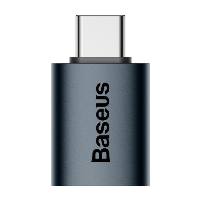 BASEUS - Baseus Adapter USB-C Till USB-A Ingenuity Series - Blå