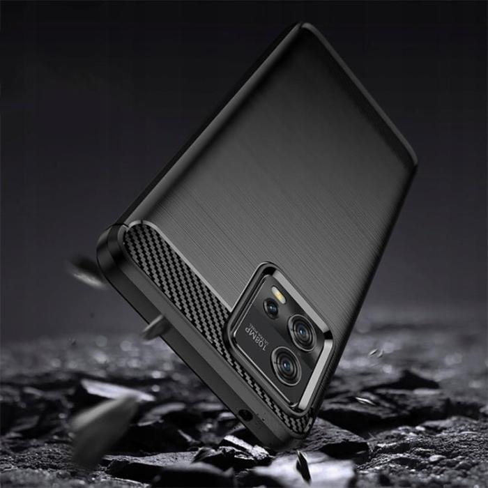 Tech-Protect - Tech-Protect Motorola Moto G72 Skal TPU Carbon - Svart